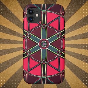 Case-Mate iPhone Case Carton Mandala Rouge et Vert