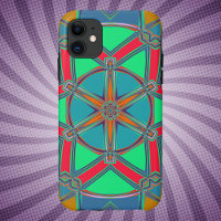 Carton Mandala Vert Rouge et Bleu