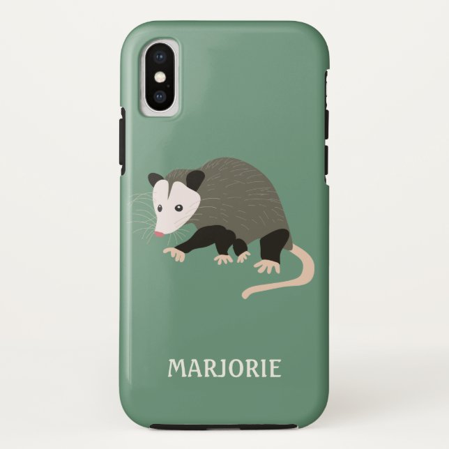 Coques Case-Mate iPhone Carton vert clair personnalisé Possum (Dos)