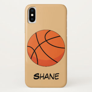 Case-Mate iPhone Case Cartoon Basketball Ball Add Name