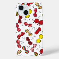 Cartoon Stylisé Funny Cheeky Red Cherries Motif