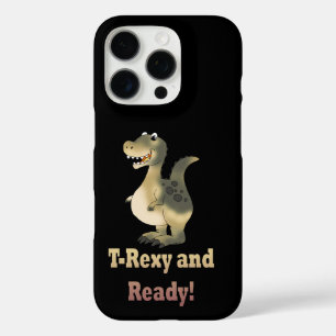 Coque iPhone 16 Pro Cartoon T-Rexy et Ready Dino