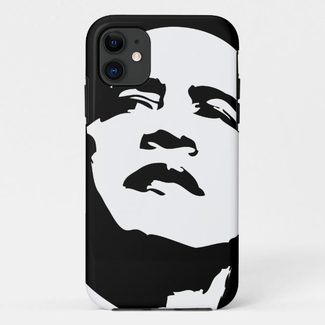 Coques Case-Mate iPhone Cas 2012 de l'iPhone 5 d'Obama noir et blanc (Dos)