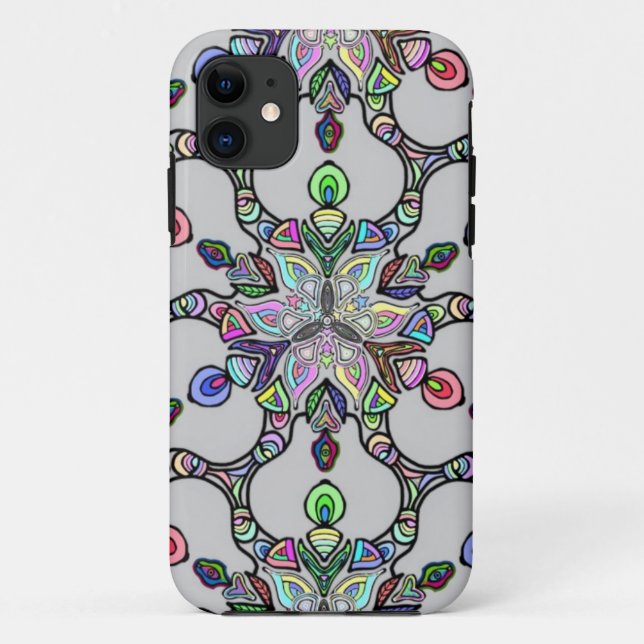 Coques Case-Mate iPhone Cas abstrait psychédélique par Autismom (Dos)