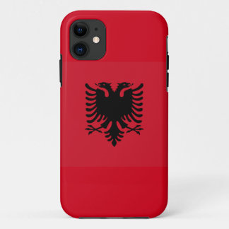 Coque iPhone 11 Cas albanais de téléphone de drapeau