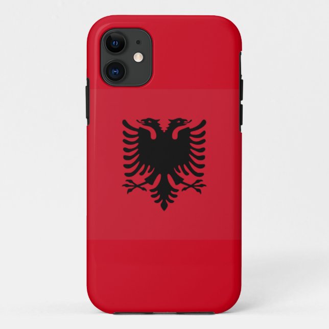 Coques Case-Mate iPhone Cas albanais de téléphone de drapeau (Dos)