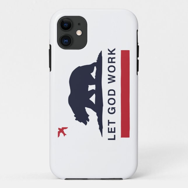 Coques Case-Mate iPhone Cas Amérique de l'iPhone 5 d'ours de LETGOdwork (Dos)