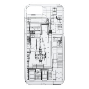 Coques Pour iPhone Cas architectural de téléphone de wireframe