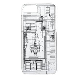 Coques Pour iPhone Cas architectural de téléphone de wireframe