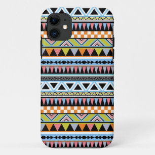 Coque iPhone 11 Cas aztèque frais de l'iPhone 5 de motif des Ande