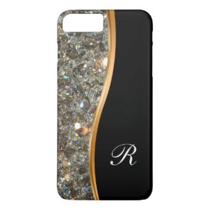 Coque Case-Mate iPhone Cas chic de monogramme de Bling