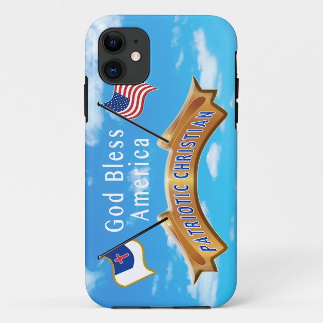 Coques Case-Mate iPhone cas chrétien patriotique de l'iPhone 5S de (Dos)