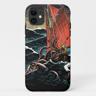 Coques Pour iPhone Cas d'attaque de calmar géant