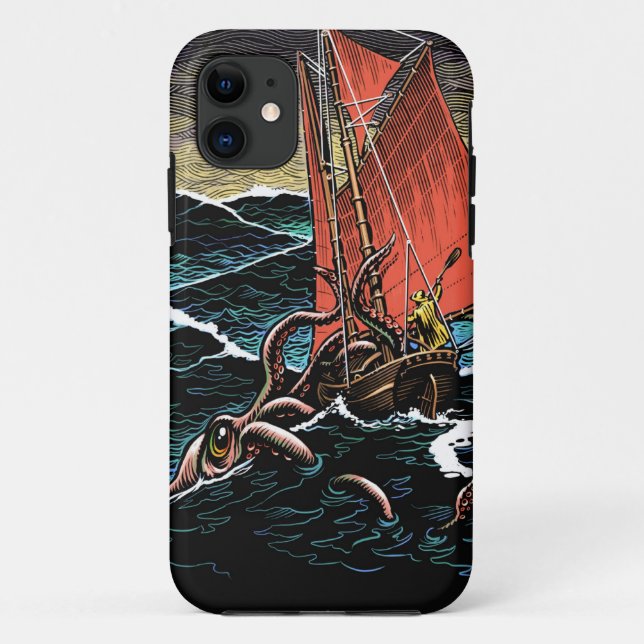 Coques Case-Mate iPhone Cas d'attaque de calmar géant (Dos)