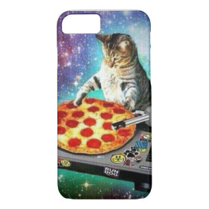 Coque Case-Mate Pour iPhone cas de chat de pizza du DJ de l'iPhone 7