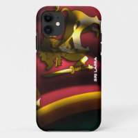 Cas de Coque-Compagnon d'Iphone 5 de drapeau du