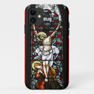 Coque Case-Mate iPhone Cas de crucifixion (verre souillé)