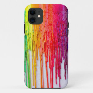Coques Pour iPhone cas de fonte de l'iphone 5 d'arc-en-ciel de crayon