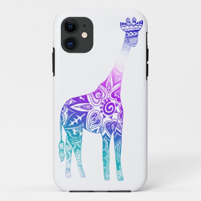 Coques Case-Mate iPhone Cas de girafe de l'aurore (Dos)