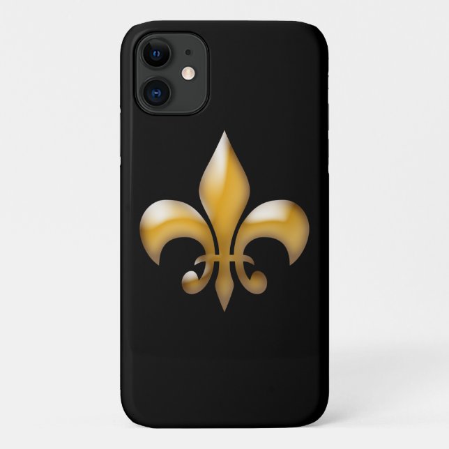 Coques Case-Mate iPhone Cas de l'iPhone 4/4S de Gold Fleur de Lis (Dos)