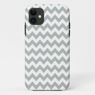 Coque Case-Mate Pour iPhone Cas de l'iPhone 5/5S de Chevron de gris argenté