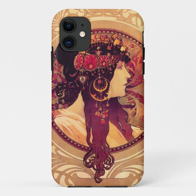 Coques Case-Mate iPhone Cas de l'iPhone 5 d'Alphonse Mucha Donna Orechini (Dos)