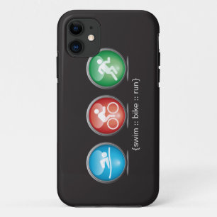 Coques Pour iPhone Cas de l'iPhone 5 de Bain-Vélo-Run de triathlon