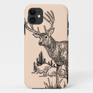 Coques Pour iPhone Cas de l'iPhone 5 de dessin de cerfs communs