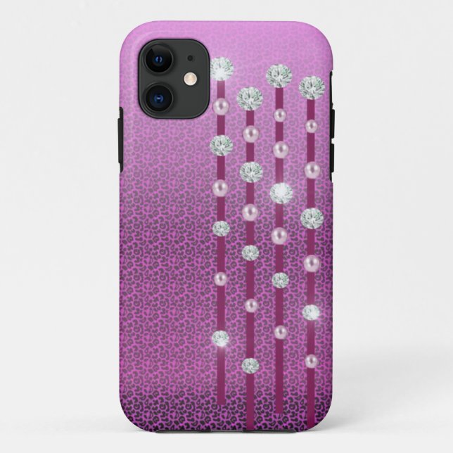 Coques Case-Mate iPhone Cas de l'iphone 5 de diamants et de perles (Dos)