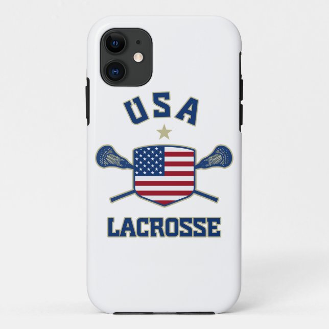 Coques Case-Mate iPhone Cas de l'iphone 5 de lacrosse des Etats-Unis (Dos)