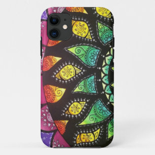 Coque iPhone 11 Cas de l'iphone 5 de lotus de Boho