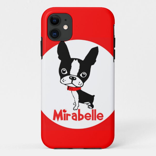 Coques Case-Mate iPhone Cas de l'iphone 5 de mirabelle de Boston Terrier (Dos)