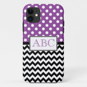 Coques Pour iPhone Cas de l'iPhone 5 de pourpre et de Chevron de