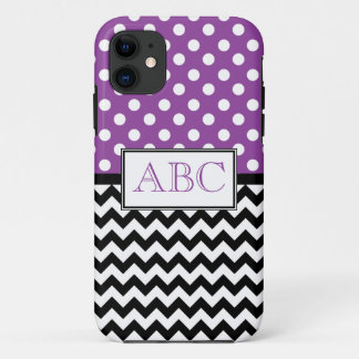Coques Pour iPhone Cas de l'iPhone 5 de pourpre et de Chevron de