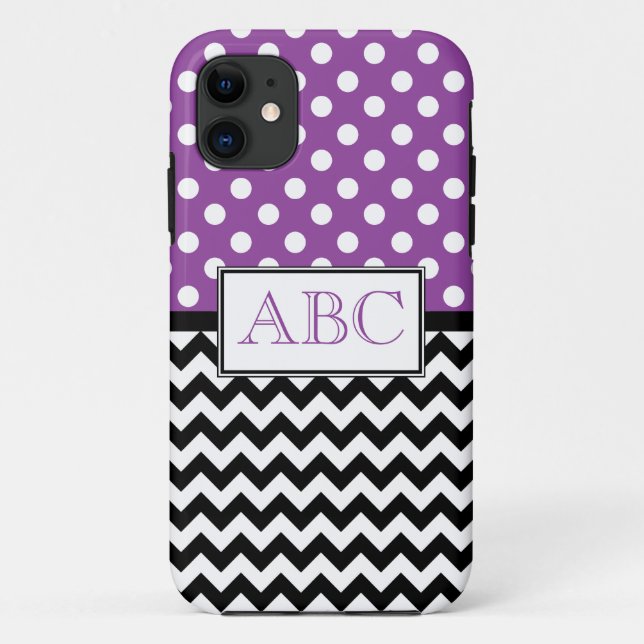 Coques Case-Mate iPhone Cas de l'iPhone 5 de pourpre et de Chevron de (Dos)