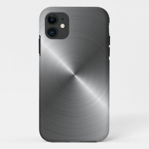 Coque iPhone 11 Cas de l'iPhone 5 de regard en métal d'acier