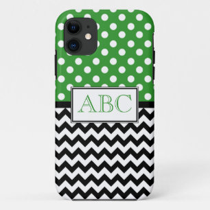 Etui iPhone Case-Mate Cas de l'iPhone 5 de vert et de Chevron de point