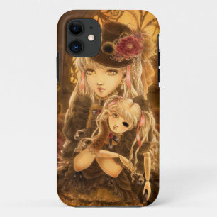 Coques Pour iPhone Cas de l'iPhone 5 de visage de poupée de Steampun
