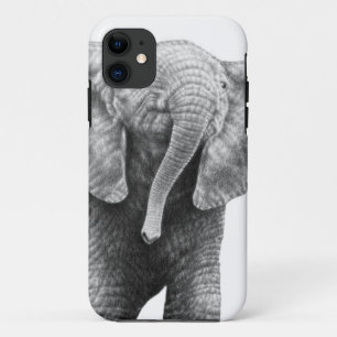 Coque iPhone 11 Cas de l'iPhone 5 d'éléphant africain de bébé