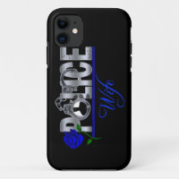 Cas de l'iPhone 5 d'ÉPOUSE de POLICE de rose de