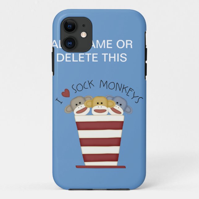Coques Case-Mate iPhone CAS de l'iPhone 5 du SINGE de CHAUSSETTE à peine (Dos)