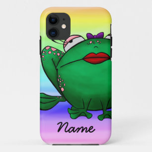 Coques Pour iPhone cas de l'iPhone 5, grenouille mignonne de bande