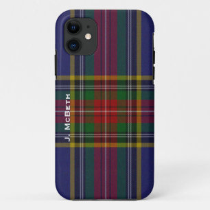 Coque iPhone 11 Cas de l'iPhone 5S de plaid de tartan de clan de
