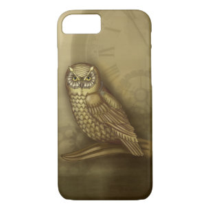 Etui iPhone Case-Mate Cas de l'iPhone 7 de hibou de Steampunk