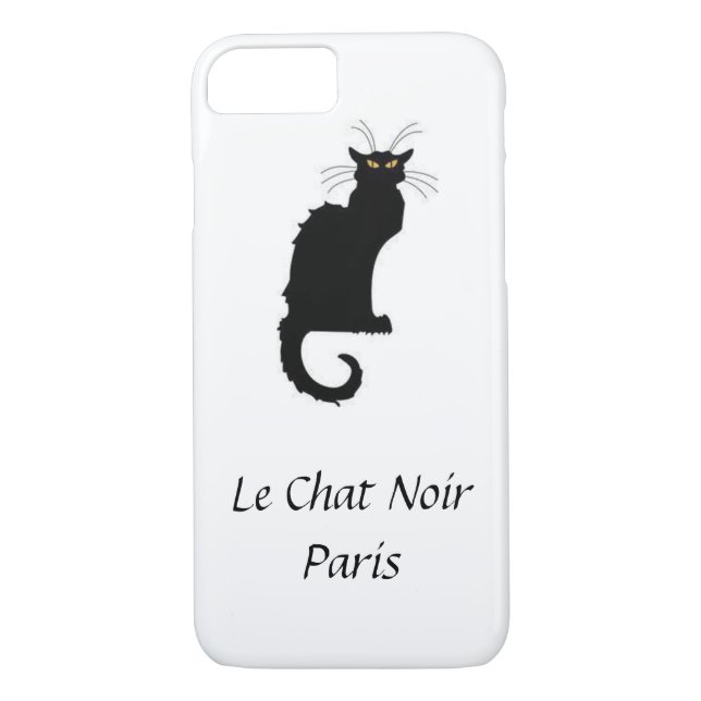 Coques Case-Mate iPhone Cas de l'iPhone 7 de Le Chat Noir Paris (Dos)