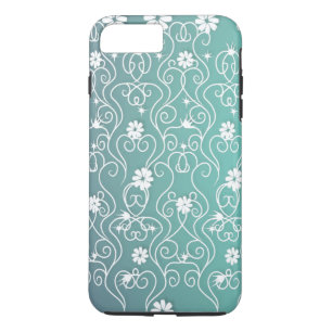 Coque Case-Mate iPhone Cas de l'iPhone 7 de remous et de fleurs de blanc
