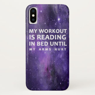 Coque iPhone X Cas de séance d'entraînement de lecture
