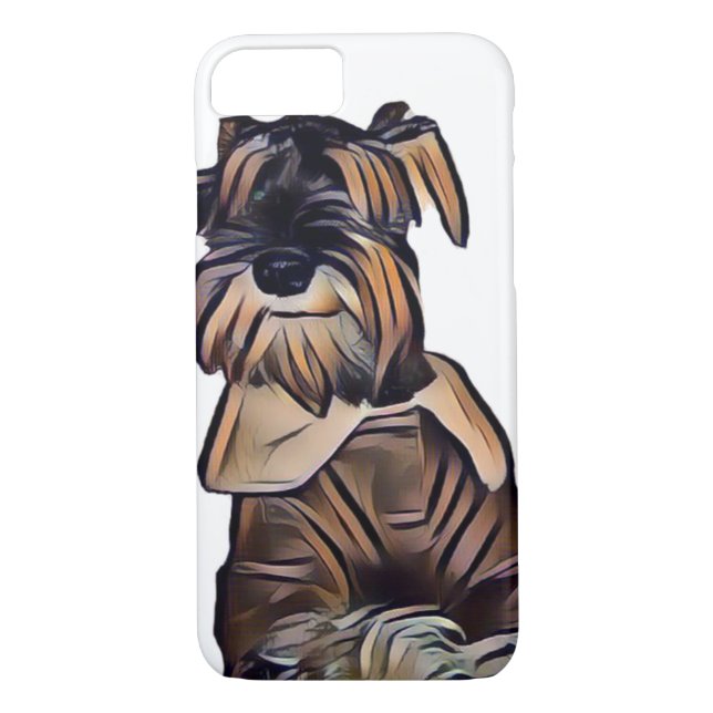 Coques Case-Mate iPhone Cas de Smartphone de chien de Schnauzer (Dos)