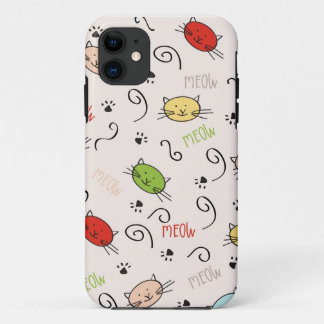 Coque iPhone 11 cas de téléphone avec des chats