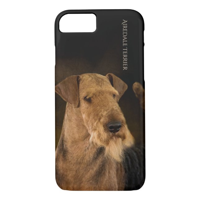 Coques Case-Mate iPhone Cas de téléphone d'Airedale Terrier (Dos)